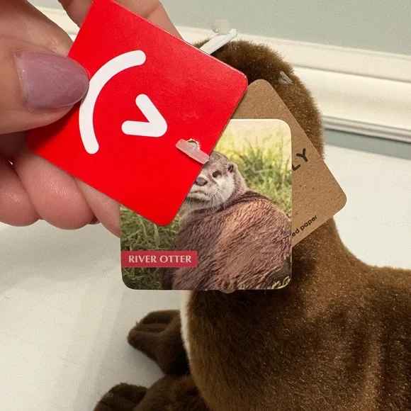 Aurora River Otter Plush 8” Flops Realistic Stuffed Animal Toy New NWT Gifts - Picture 5 of 7